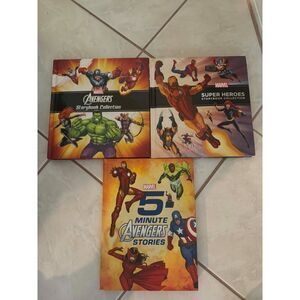 Marvel 5 Minute Avenger,Marvel Super Hero Storybook &Avenger Storybook